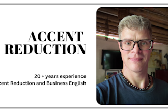 help with accent reduction, reduce your accent and speak english more fluently