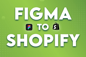 design redesign shopify store, figma to shopify, shopify website design, shopify