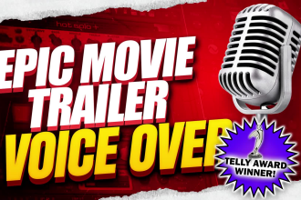 record an epic movie trailer voice over