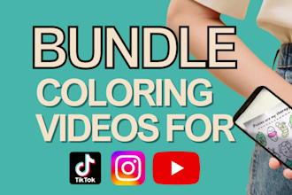 create a bundle of coloring videos for your social media