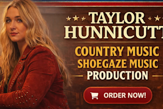 produce country music and shoegaze music to promote your business