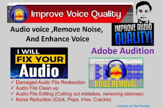 remove background noise from your audio or video files
