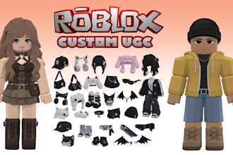 create custom roblox ugc accessories, hairs and outfits