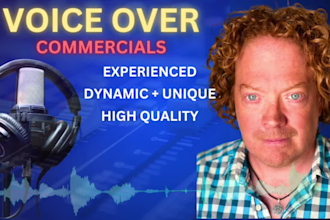 record your commercial voice over for TV radio or online ad