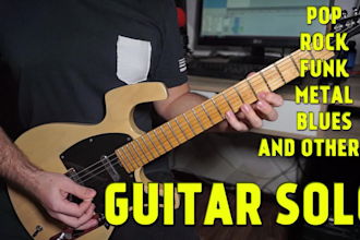 record an amazing  rock, metal or pop guitar solo for you