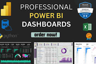 be your power bi expert data analyst for power bi dashboard