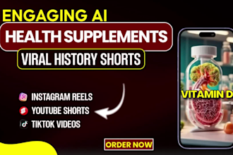do engaging ai health supplement reels, viral history facts