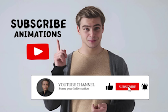 do premium style youtube like subscribe animation button