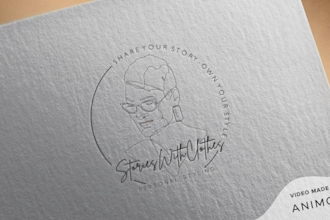 illustrate a minimalistic hand drawn line art logo