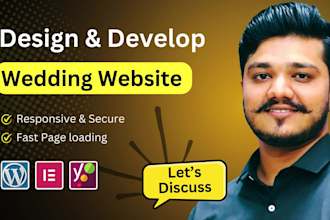 design a stunning wedding website for digital invitations and rsvp management