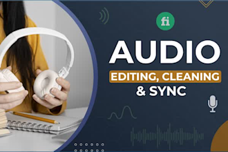 clean up, edit, mix, sync, and master your audio and podcast