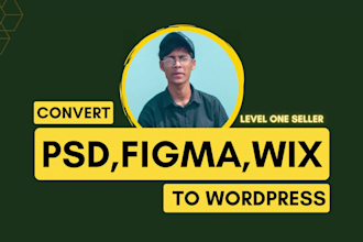convert figma to wordpress, psd to elementor, and xd to elementor pro