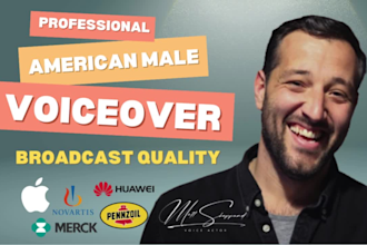 record an american male voice over