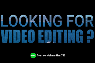 do youtube, corporate, music, social media ads and vlog video editing