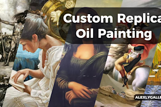 paint a museum quality classical oil painting replica on canvas