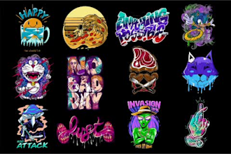 making custom mascot logo and graffiti text with dope style