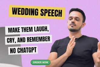craft a heartfelt wedding speech for your special day