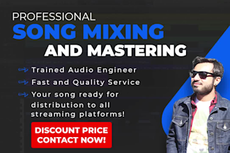 professionally mix and master your song to industry standard