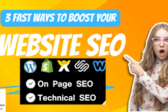 shopify wordpress wix SEO audit technical optimization expert