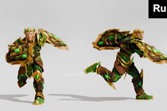 rig and animate 3d characters for games, web, unreal engine and unity