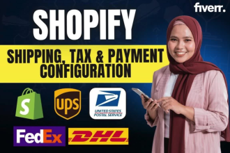 setup shopify shipping, tax and payment gateway configuration in 6 hours