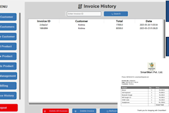 build a desktop invoice and billing app with PDF export