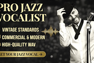 record professional jazz vocals as your session singer