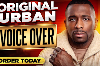record an african american urban voice over