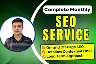 rank your website by complete monthly SEO service, local search gbp optimization