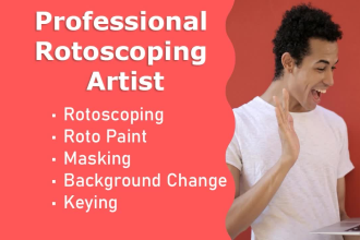 do professional rotoscoping, keying, masking and roto paint