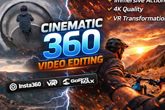 edit your insta360 VR, gopro max 360 video editing with cinematic quality