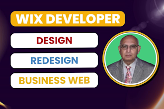 build wix website for portfolio nonprofit real estate business wix store design