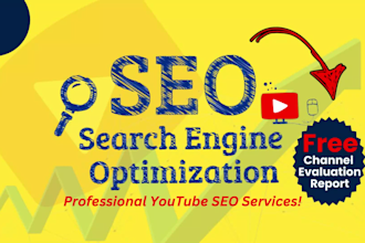 be your youtube channel growth manager video SEO expert