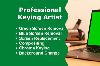 do green screen removal, keying and screen replacement