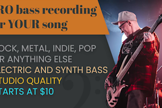 make a great sounding bass guitar recording for your song session bassist