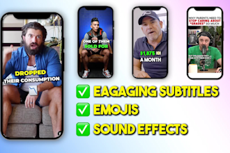 edit instagram reels and tiktoks with engaging subtitles
