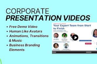 create ai corporate presentation video for your business