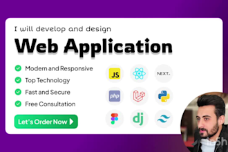 do full stack web application react, nextjs, laravel, django