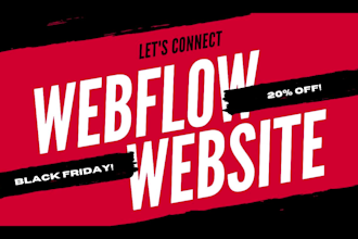 create a high end webflow landing page for marketing and PPC