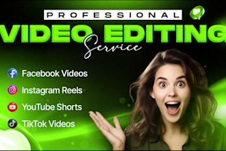 edit social media videos for instagram tiktok and youtube