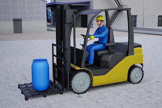 do 3d industrial animation safety training technical factory process 3d model