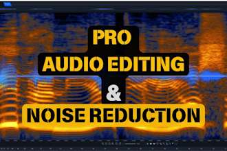 edit your audio by removing mouth noises, clicks, pops, background noise, etc