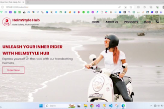 design professional responsive HTML landing page, one page website