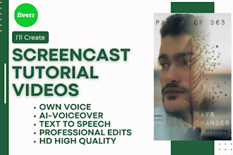 create a professional screencast tutorial vedios