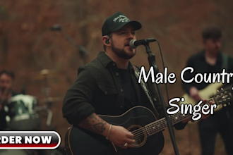 be your male acoustic country singer, songwriter, music producer, vocalist, pop