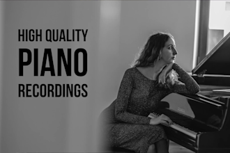 record a professional high quality piano and keyboard track for you