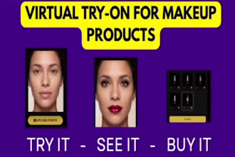 develop ai virtual try on for makeup with website