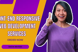do web development as frontend html css website developer
