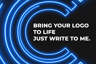 create a stylish and dynamic logo animation