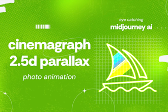 create cinemagraph or parallax animation from midjourney ai images